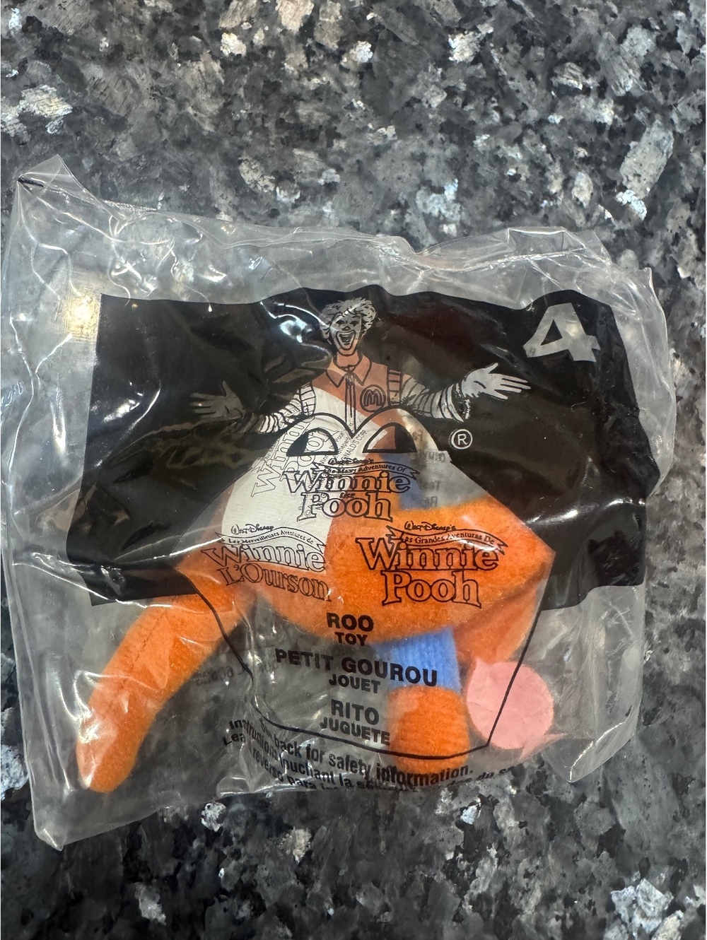 2002 McDonalds Many Adventures Of Winnie the Pooh #4 Roo NIB